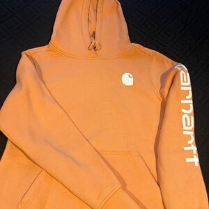 Carhartt Women’s Orange Hoodie with Logo